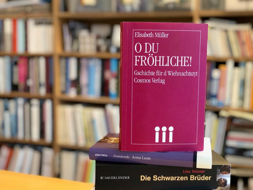 weinrotes Buchcoder von O du Fröhliche