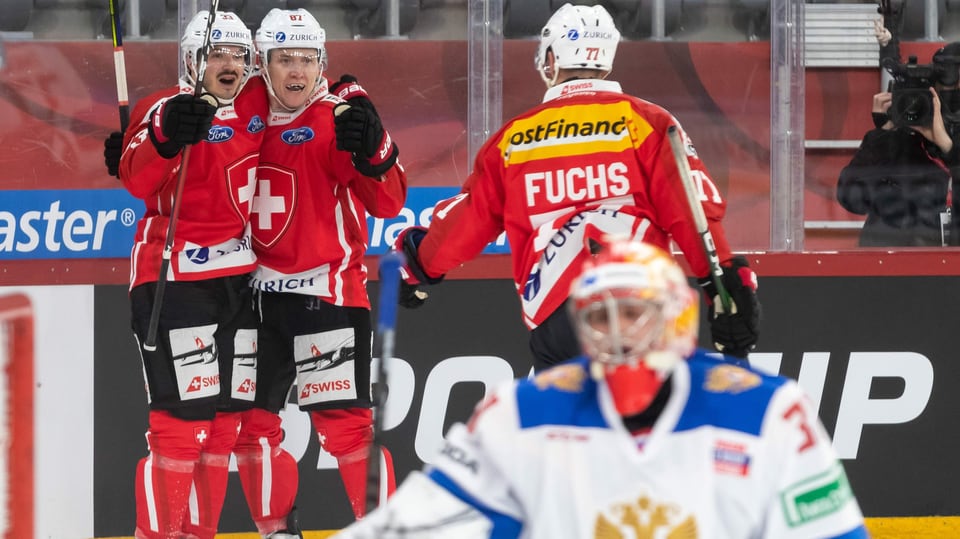 3 1 Testsieg Uber Russland Eishockey Nati Mit Start Nach Mass In Die Wm Vorbereitung Sport Srf