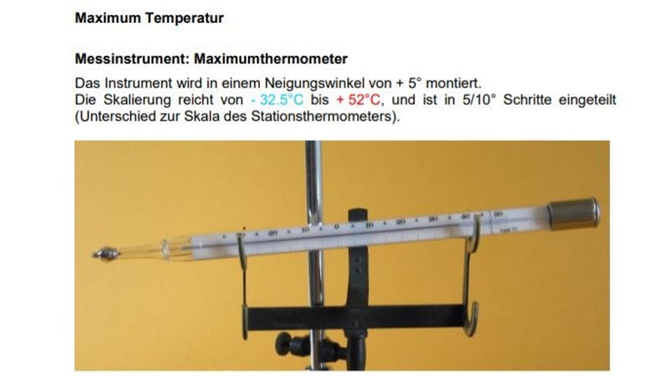 Ein Thermometer.