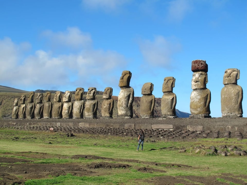 Moai-Statuen auf der Osterinsel.