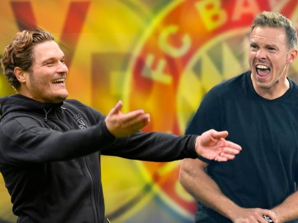 Dortmunds Edin Terzic und Bayerns Julian Nagelsmann.