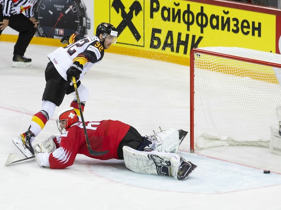 Szene aus einem Eishockey-Spiel