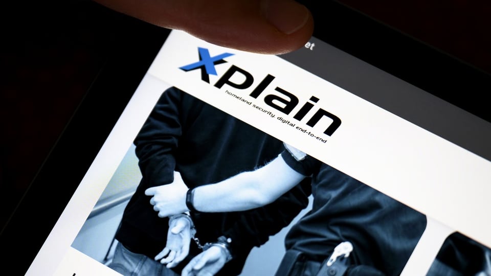 Blick auf Xplain-Website.