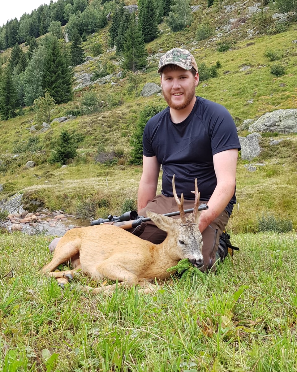 Chavriel da sis sajettà da Robin Flury, ils 2 da settember a Rodunda, Sedrun.