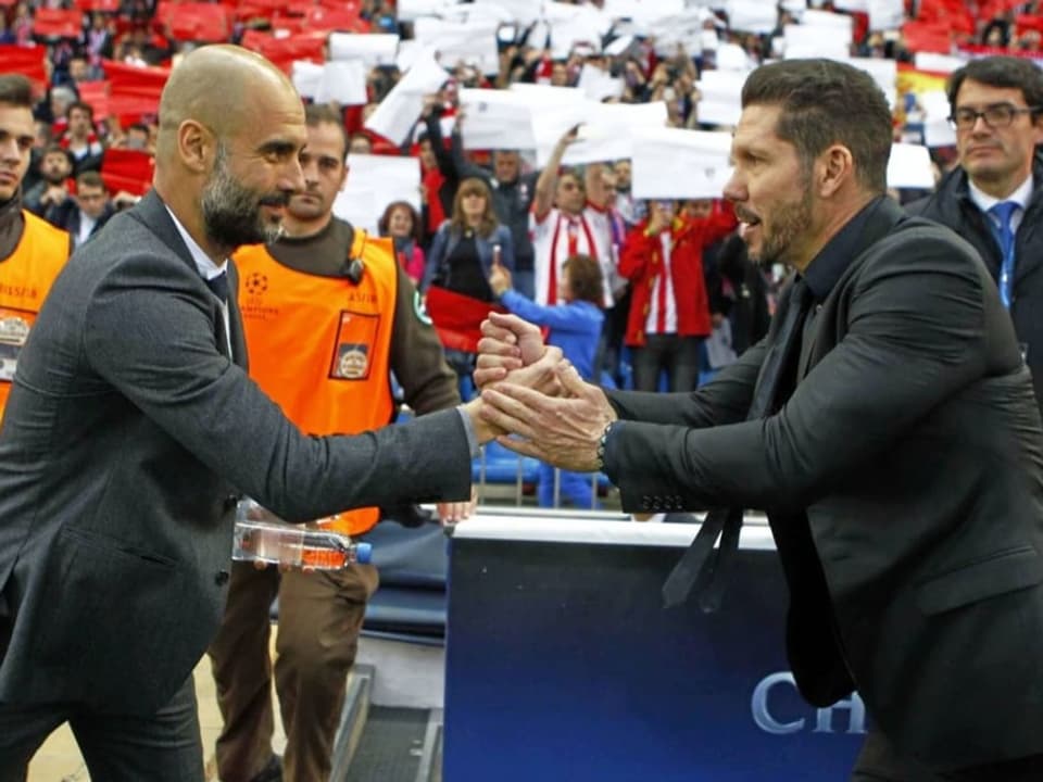 Pep Guardiola und Diego Simeone.