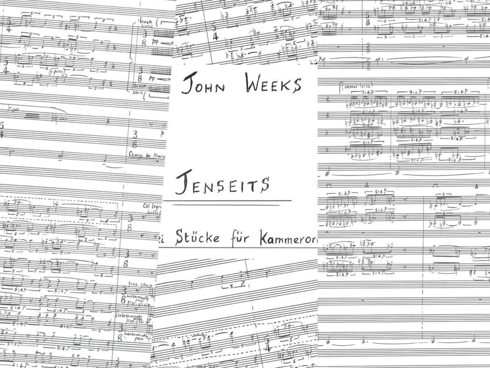John Weeks handschriftliche Partituren