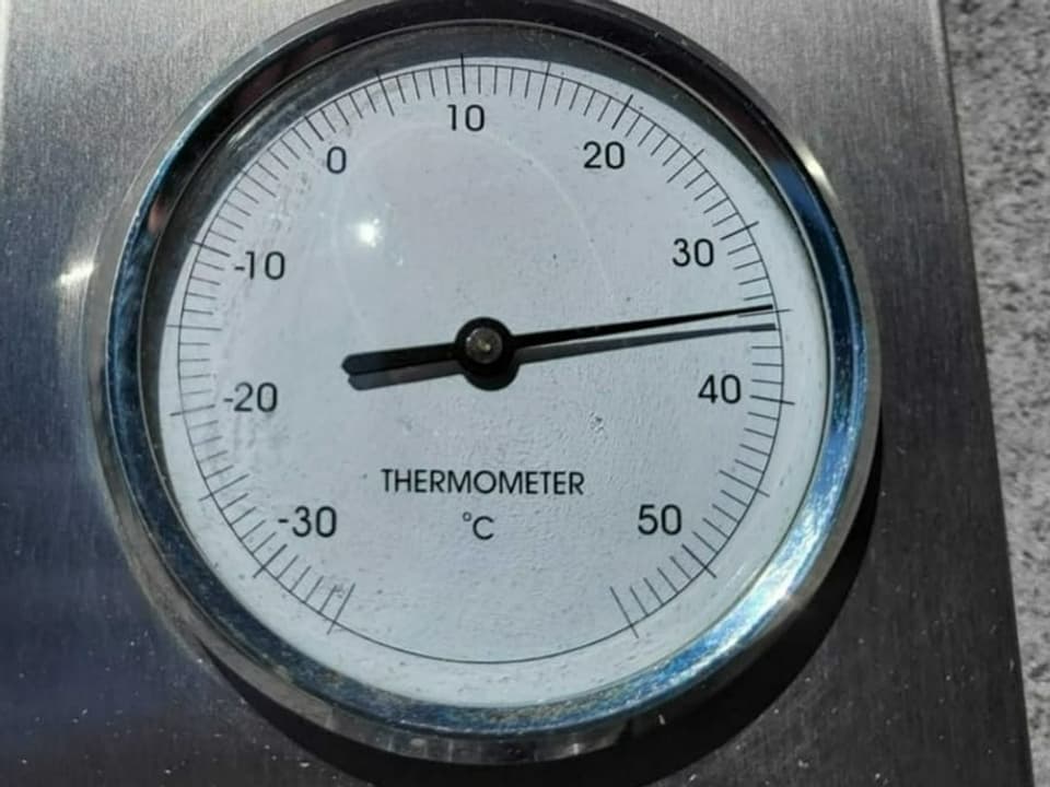 Thermometer mit 35 Grad