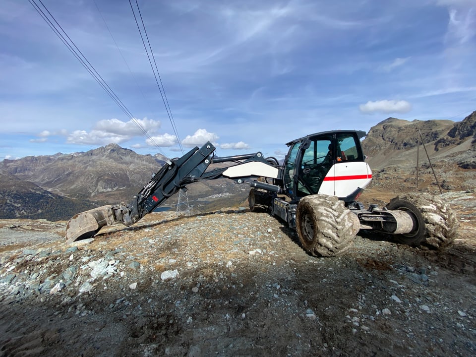 exchavatur en il territori dal Corvatsch