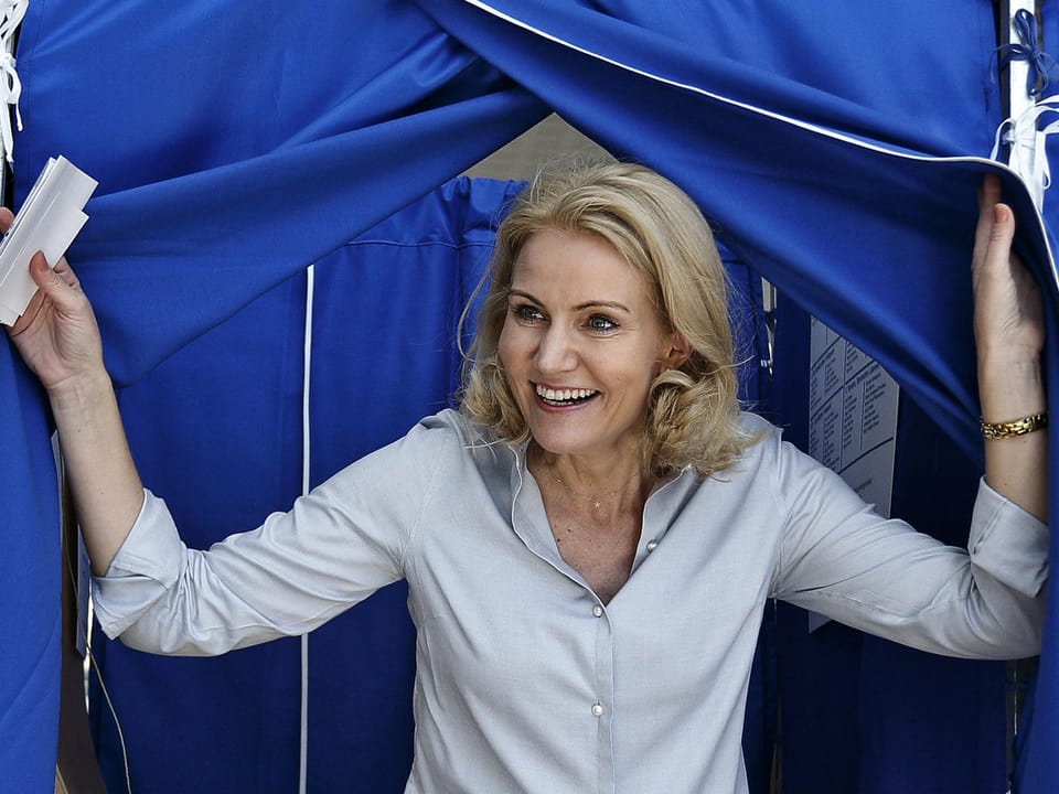 Helle Thorning-Schmidt bei der Europawahl.