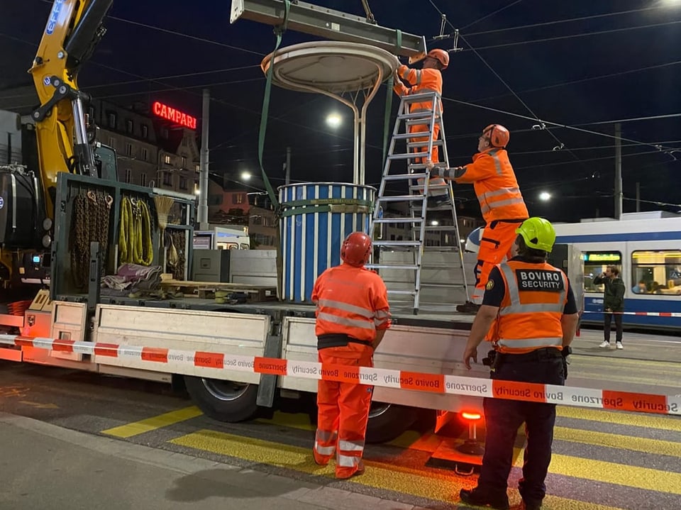 Verkehrskanzel auf einem Lastwagen