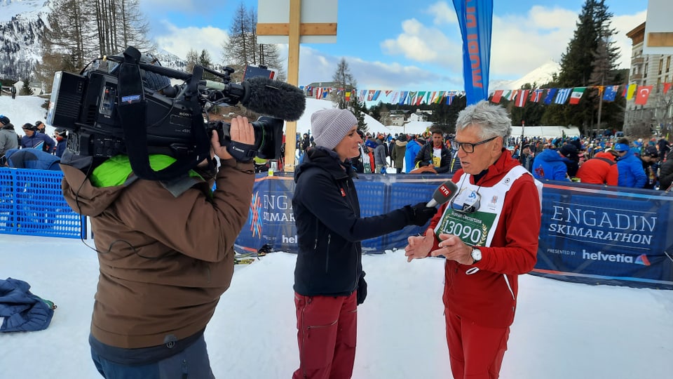 Engadiner Skimaraton. Interview mit Roman Decurtins.