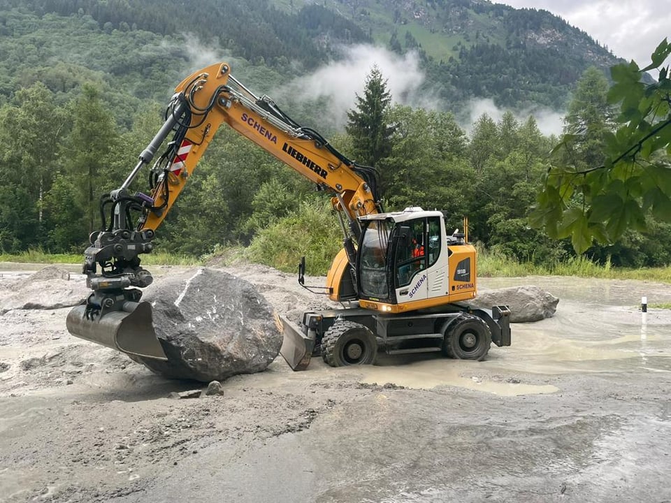 Schlammlawine im Bergell