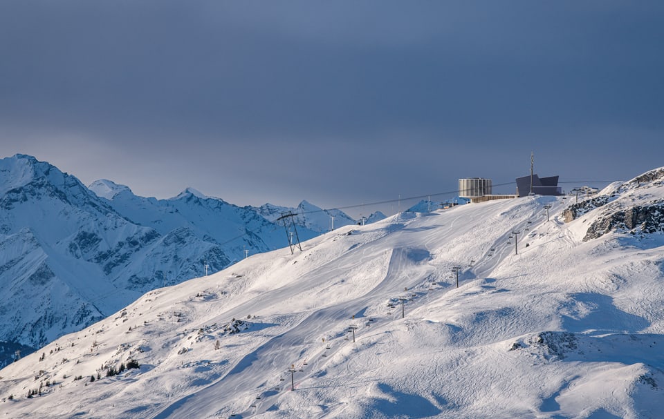 Visualisaziun da la nova staziun sin il Crap Sogn Gion