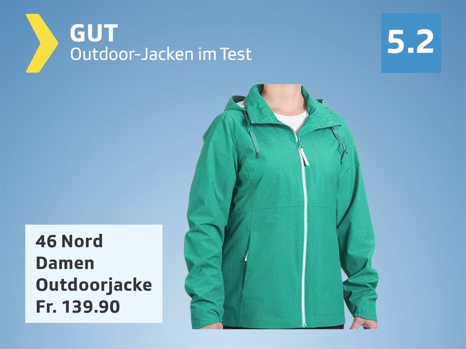 Platz 1, 46 Nord Damen-Outdoorjacke