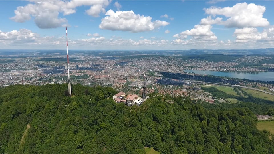 Uetliberg von oben fotografiert