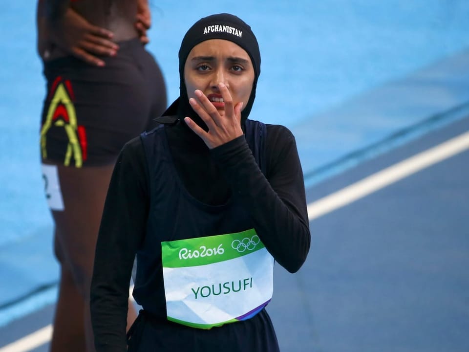 Sportlerin im Hijab bei den Olympischen Spielen in Rio 2016.