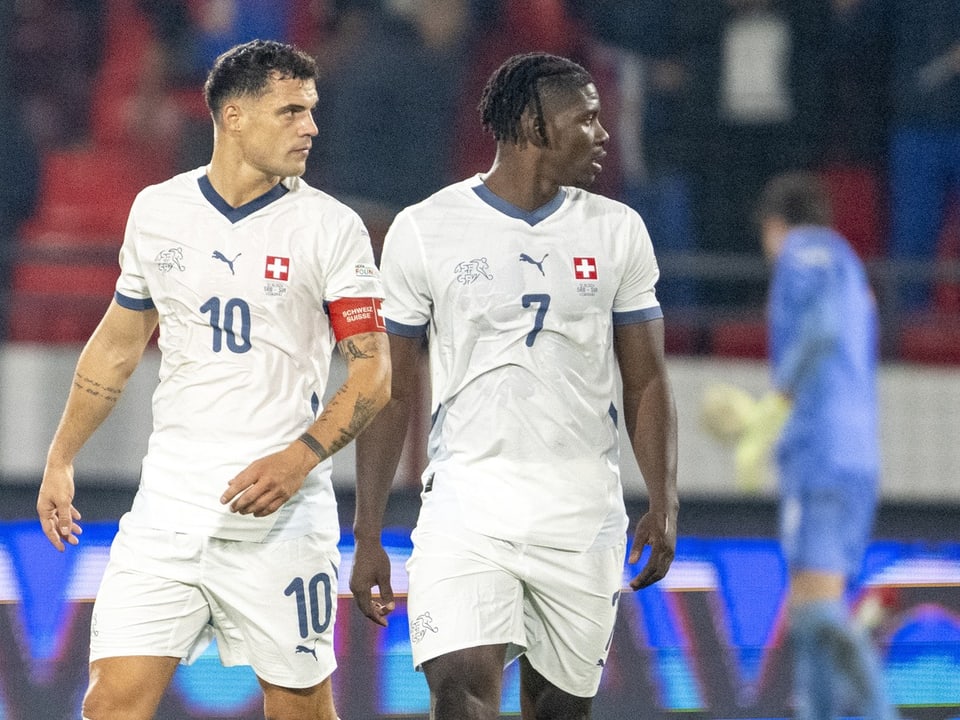 Granit Xhaka und Breel Embolo.