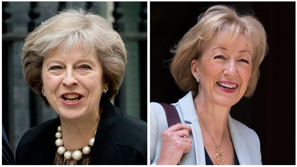 Bilder von Theresa May und Andrea Leadsom