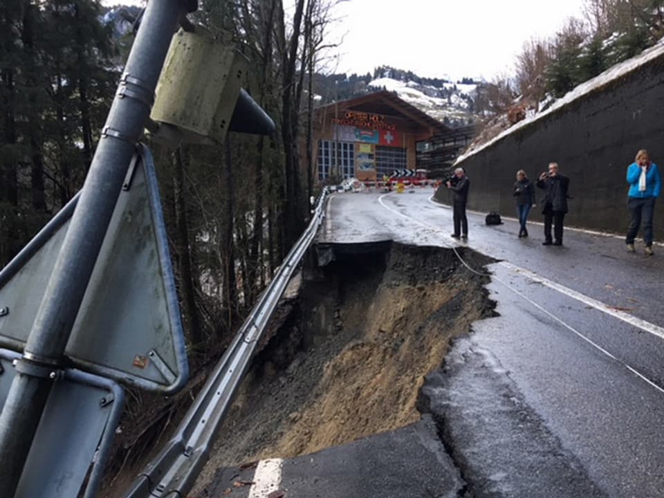 Strasse nach Adelboden.