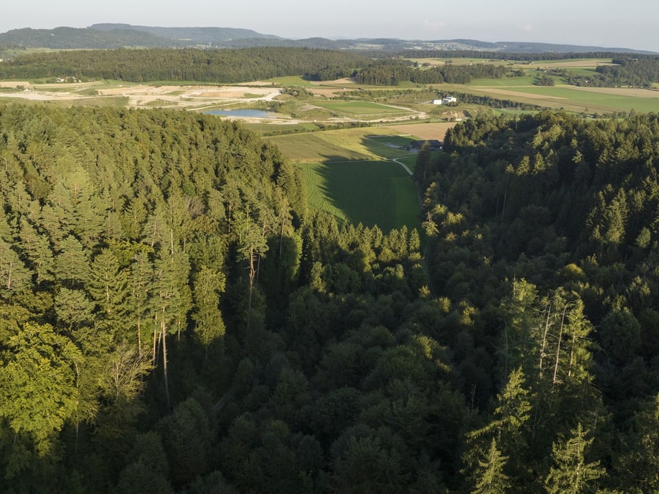 Blick auf den Ort für das Tiefenlager