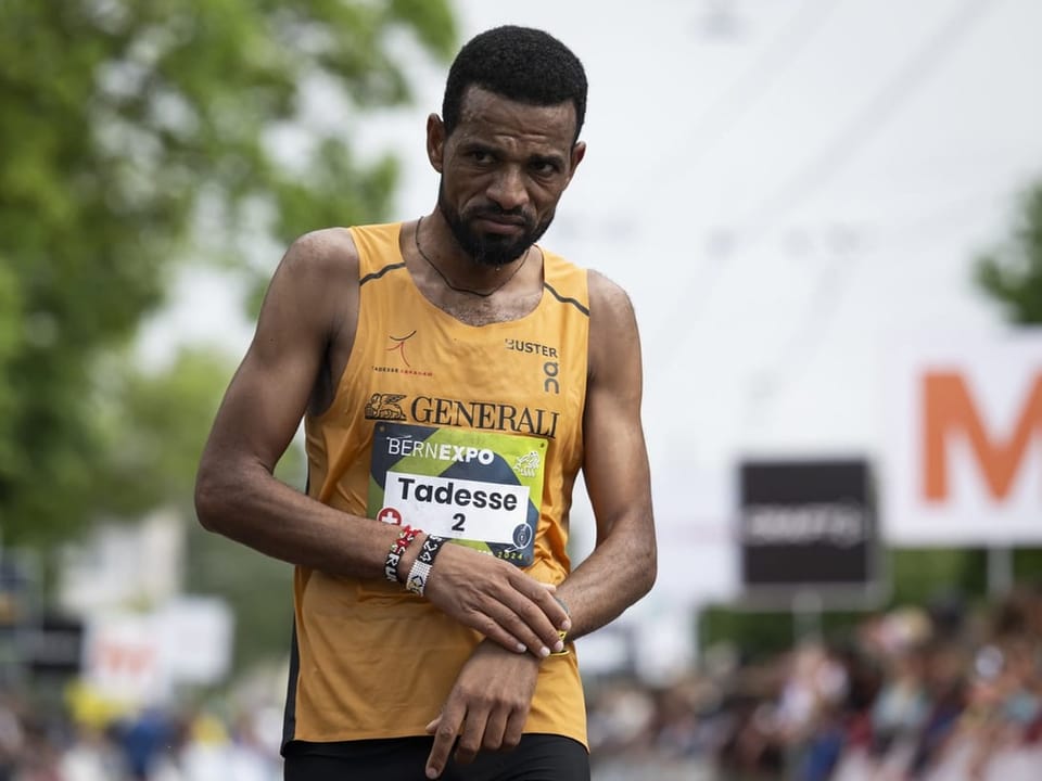 Läufer Tadesse bei einem Marathon