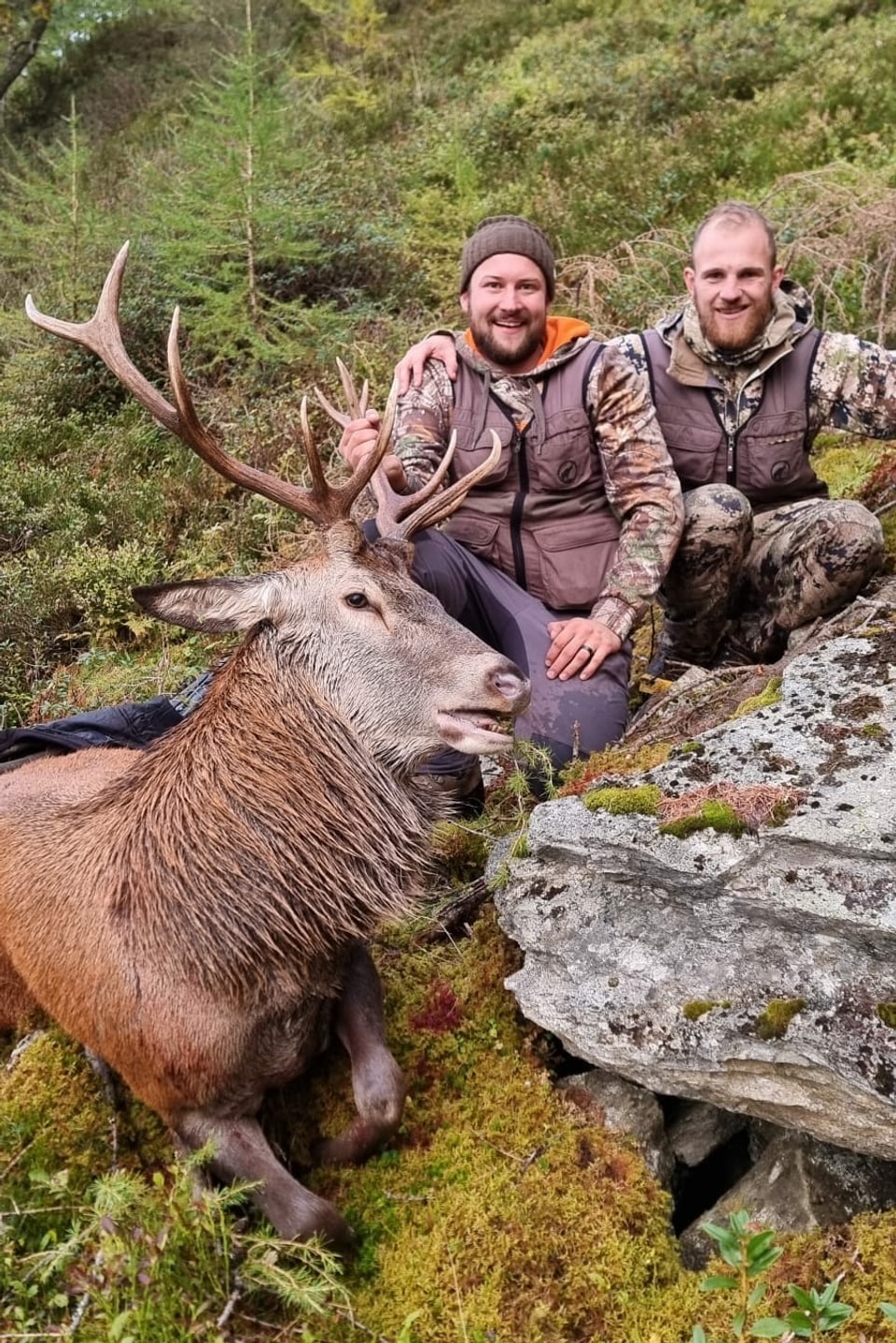 Adrian Huonder e Lucian Berther e gruppa han sajettà ils 28 da settember in Taur en il territori da Tavau.