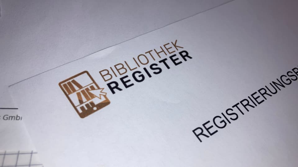 Hinter «Bibliothek Register» steht die deutsche Firma R&E Services GmbH. 