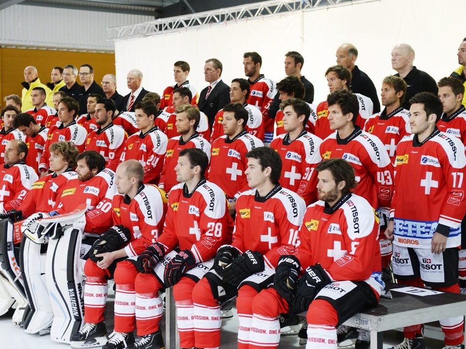 Team photo of SCHweizer Eishockeynati.