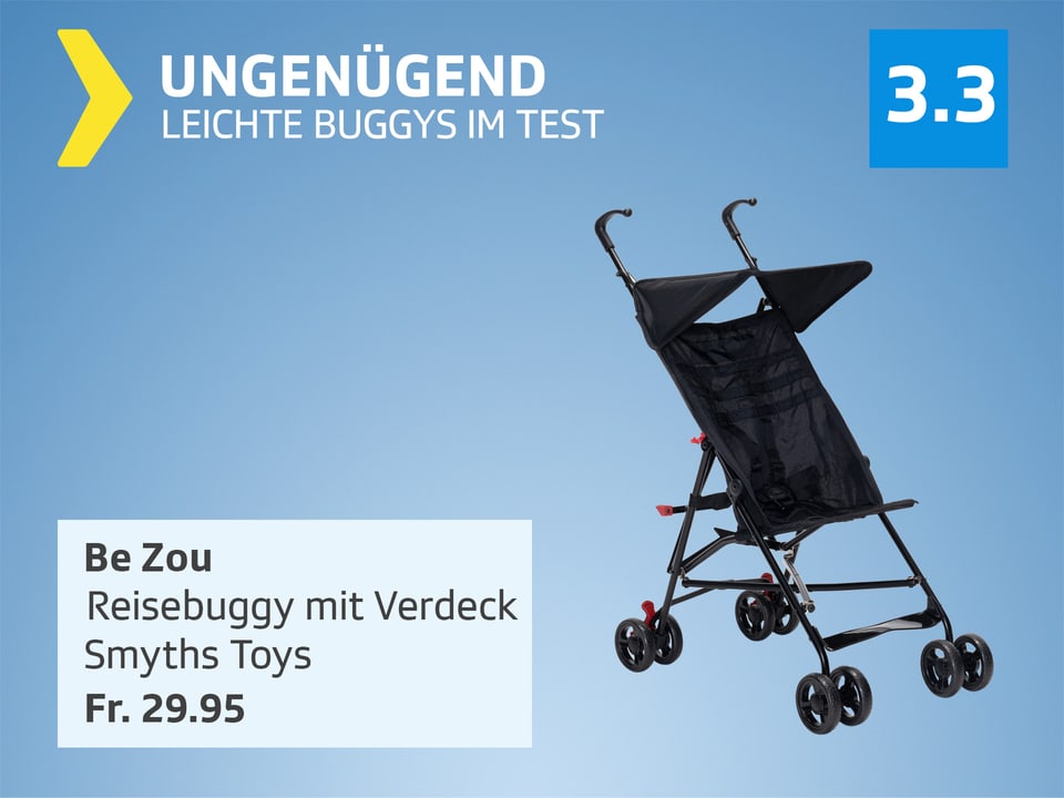 Be Zou, Reisebuggy mit Verdeck, Fr. 29.95