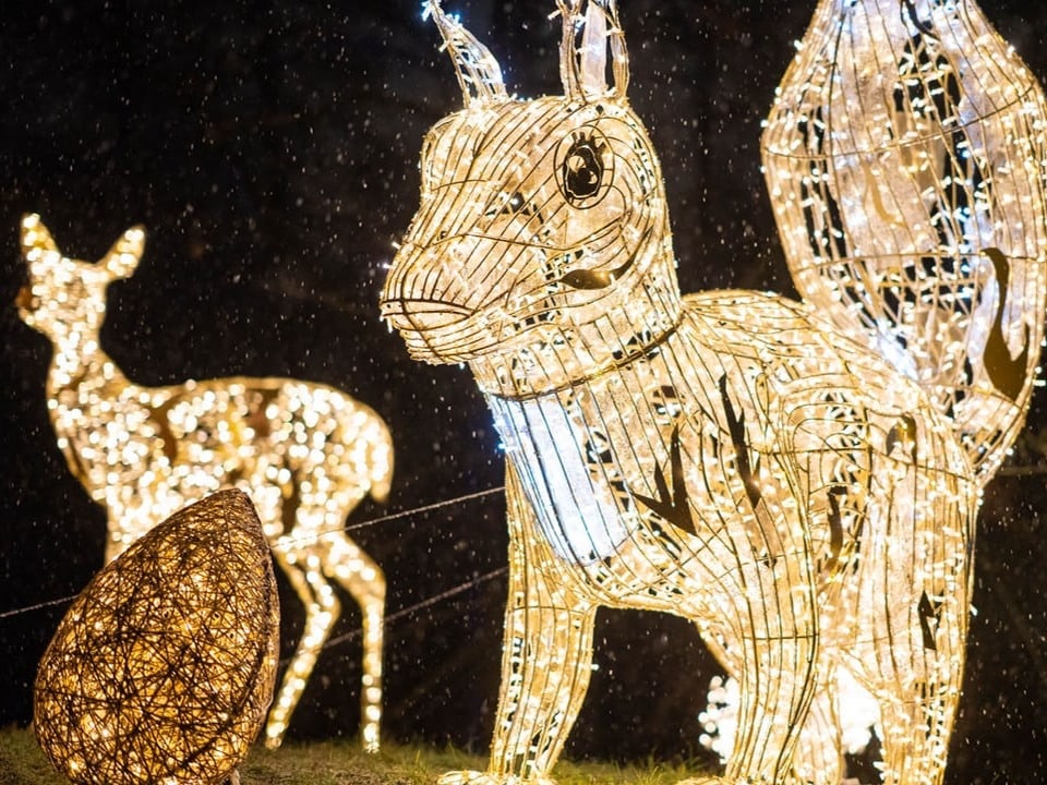 Tierlichtsinstallationen im Zauberpark