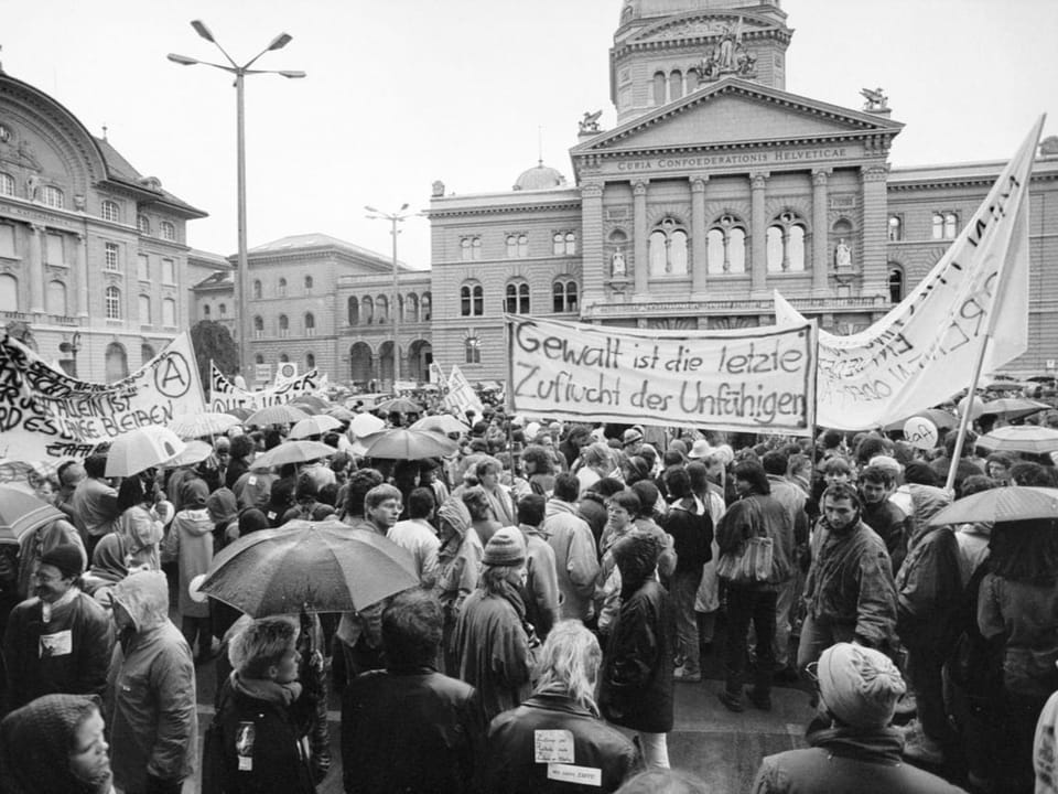 Demo vor dem Bundeshaus