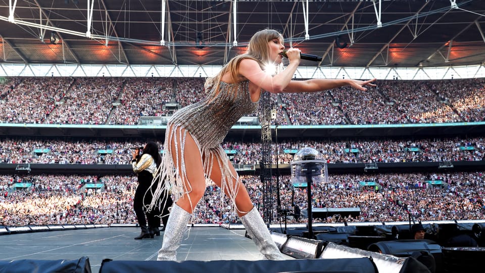 Taylor Swift im Stadion.