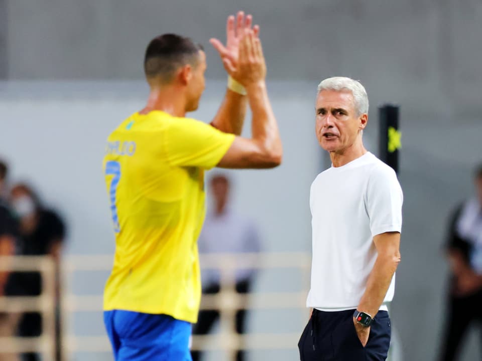 Cristiano Ronaldo und Luis Castro.