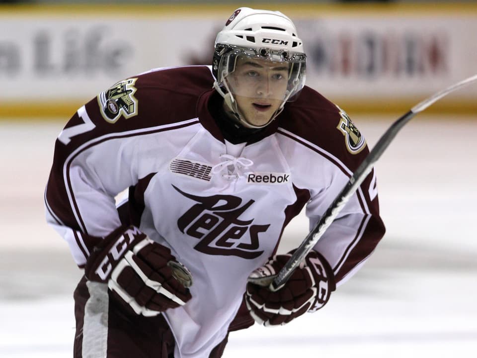 Lino Martschini im Dress der Peterborough Petes