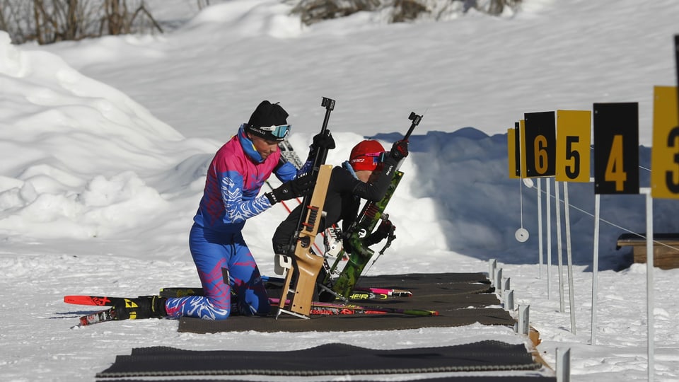 Ils atlets sa preparan per trair