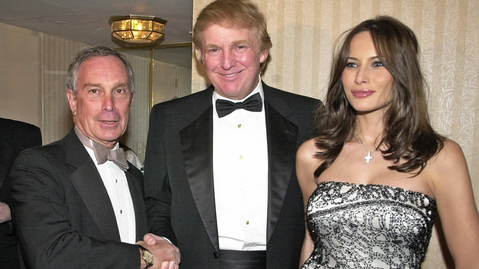 Mike Bloomberg, Donald Trump, Melania Trump