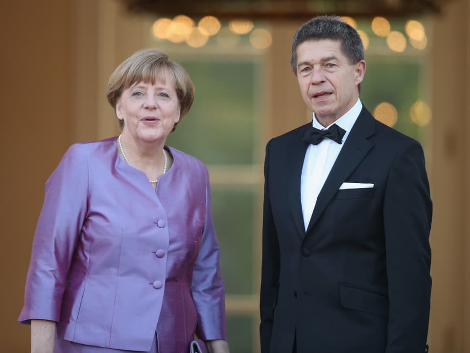 Angela Merkel mit ihrem Mann, Joachim Sauer.