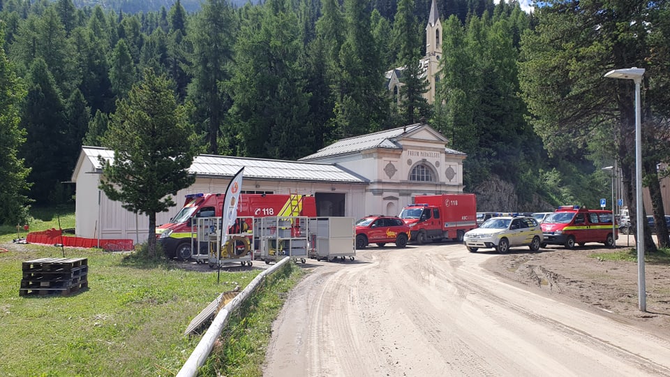 Sankt Moritz Bad nach den Unwettern