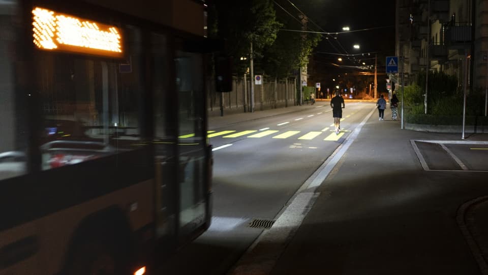 Nachtbus in Zürich.