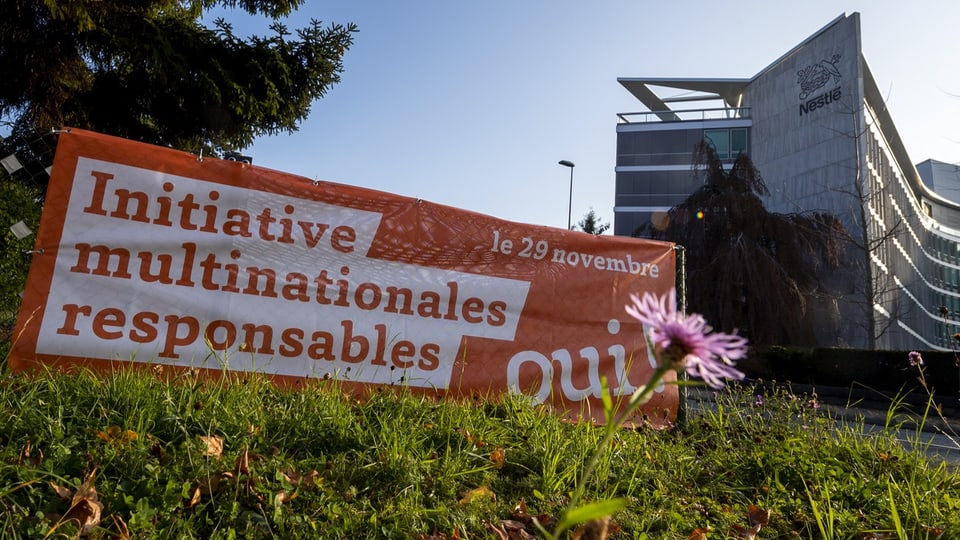 Plakat für Konzernverwantwortungsinitiatve