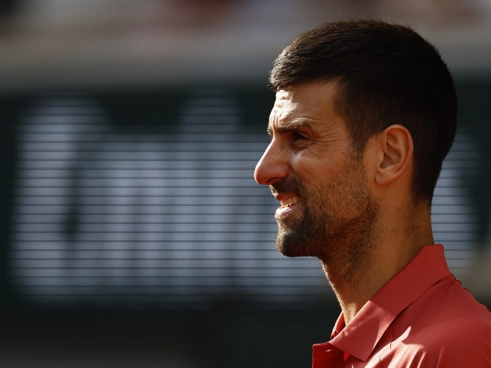 Novak Djokovic rümpft die Nase.