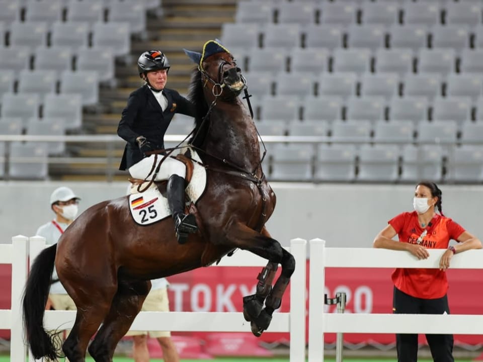 Annika Schleu an den Olympischen Spielen in Tokio.