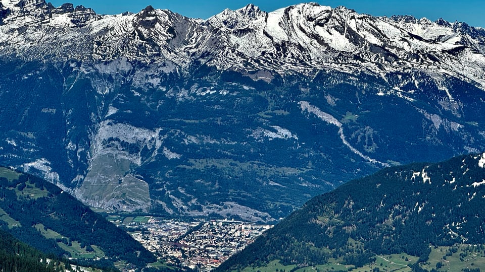 Blick vom Weisshorn auf Chur