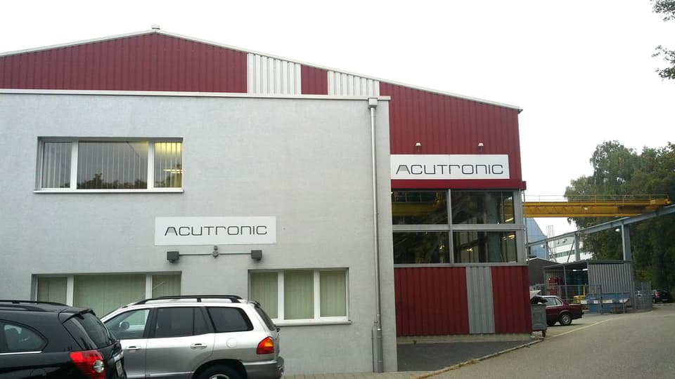 Produktionshalle der Firma Acutronic in Olten.