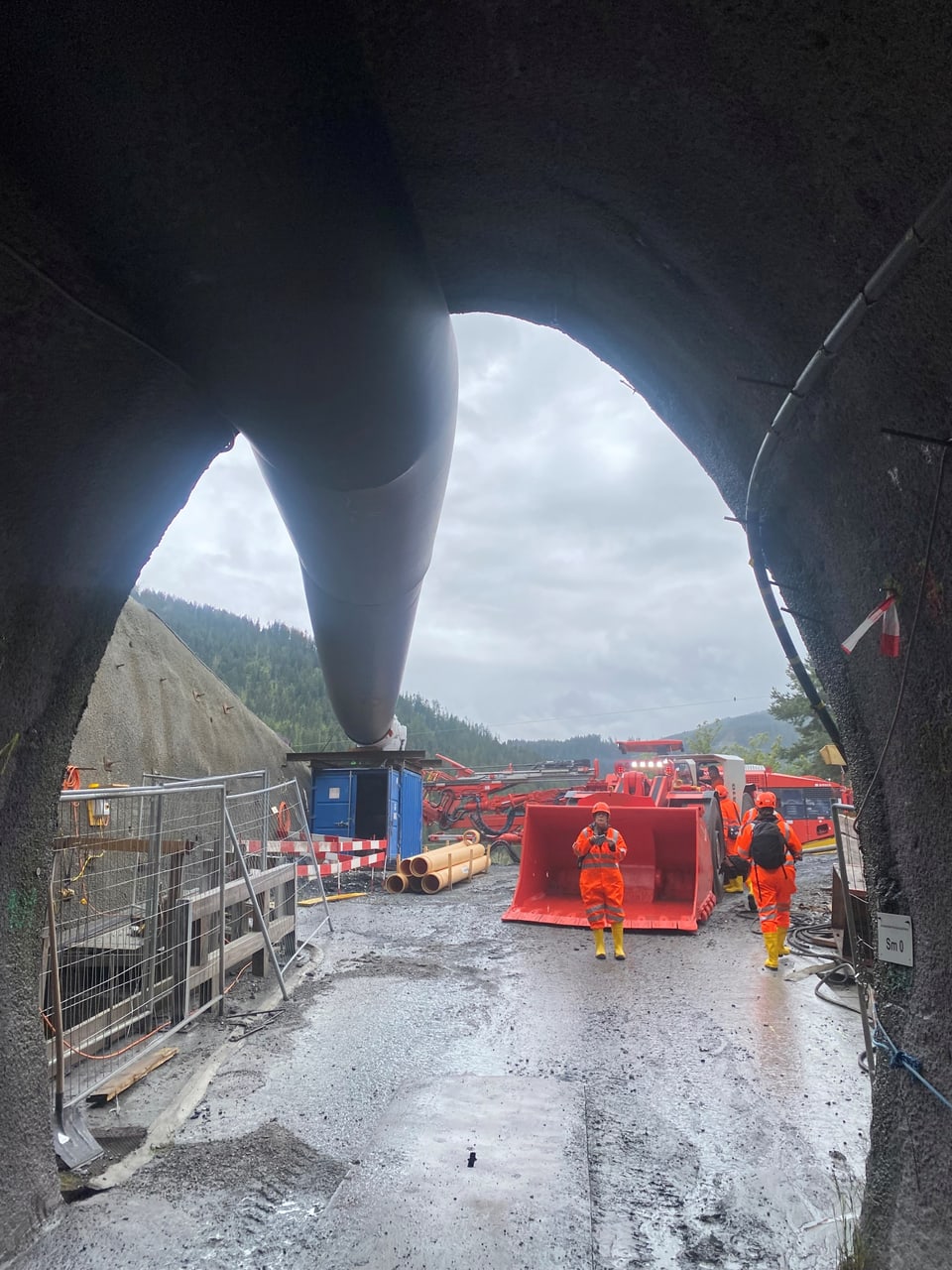 Il portal dal tunnel da sondagi.