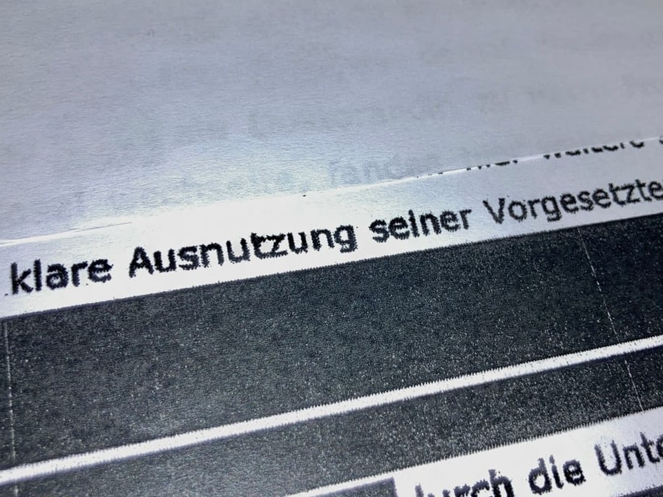 Auszug aus dem Schlussbericht