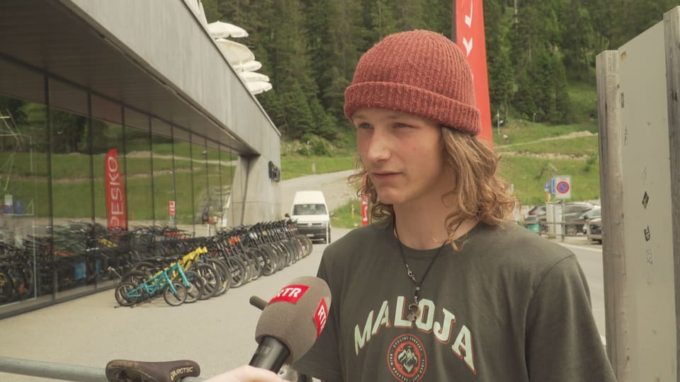 portrait biker bei interview in lenzerheide