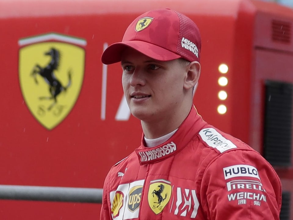 Mick Schumacher vor seiner Testfahrt für Ferrari