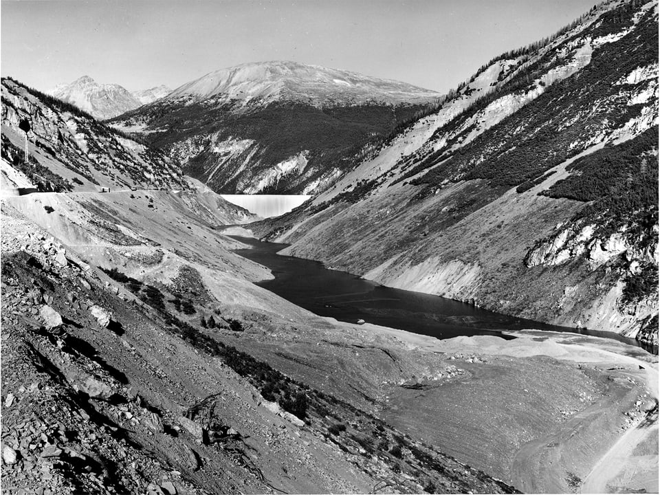 Fotografia en alv e nair dal Lai da Livigno vid