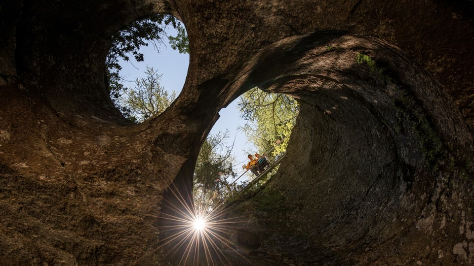 visualisaziun en la chavorgia Cavaglia, Valposchiavo